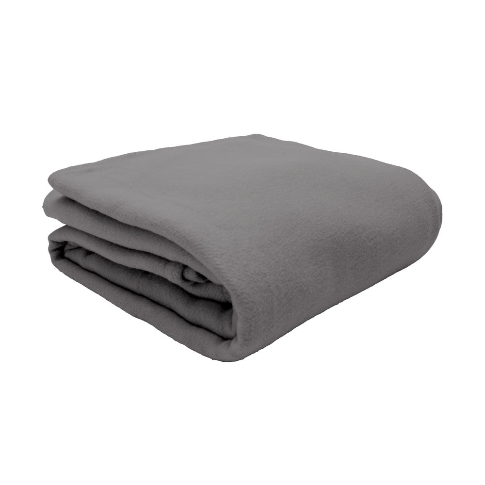 Bambury Carson Wool Bamboo Blanket Slate - natural fibre blanket