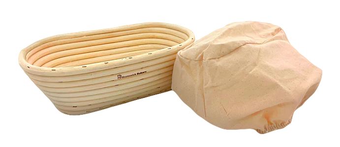 Brunswick Bakers Ultimate Bread Baking Kit - 25cm oval rattan banneton