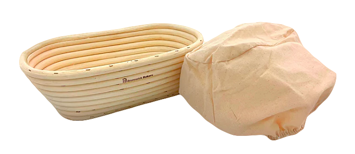 Brunswick Bakers Ultimate Bread Baking Kit - 25cm oval rattan banneton