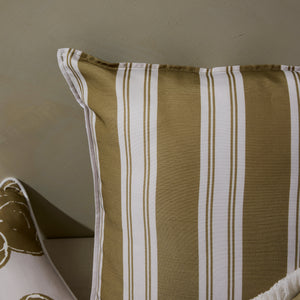 Outdoor Cushion 50cm – Tilly Olive Stripe - view 3
