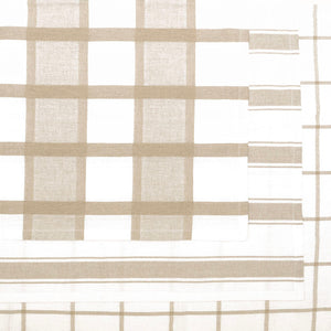 Bambury Preston Tea Towel Set of 3 Pebble close-up detail - tea towel set