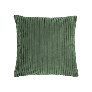 Bambury Channel Velour Stripe Cushion Juniper - textured cushion