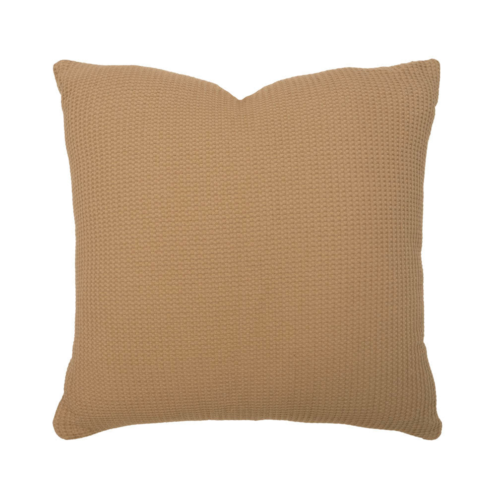 Bambury Milo Waffle Square Cushion Chai