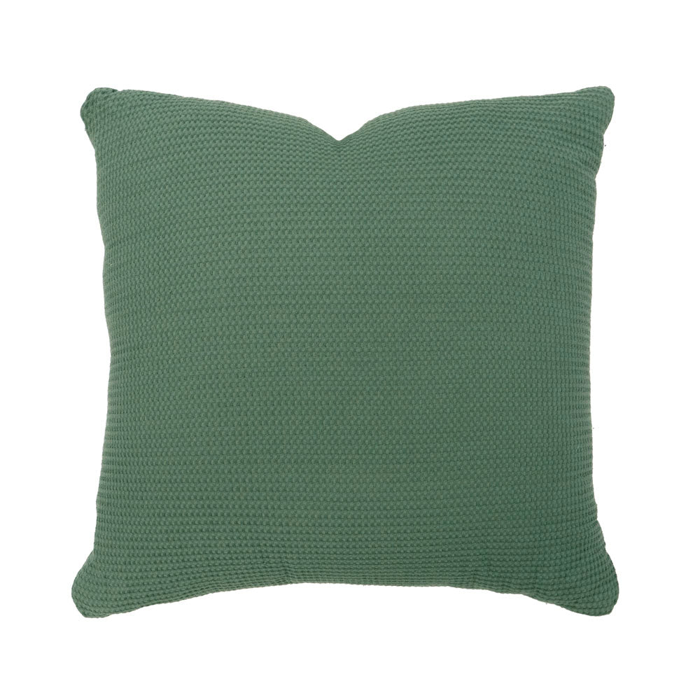 Bambury Milo Waffle Square Cushion Juniper