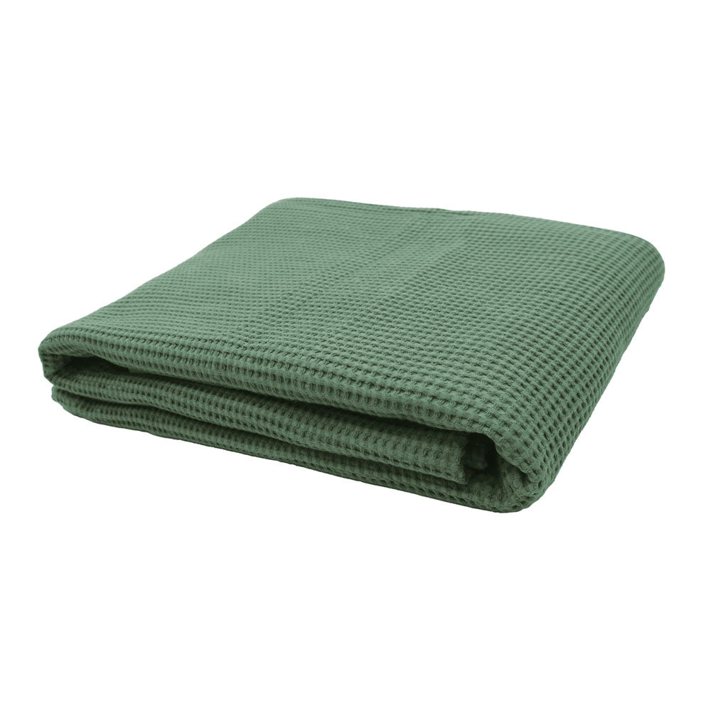Bambury Milo Waffle Throw Juniper