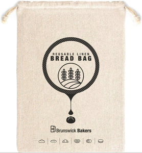 Brunswick Bakers Ultimate Bread Baking Kit - 30x39cm linen bread bag