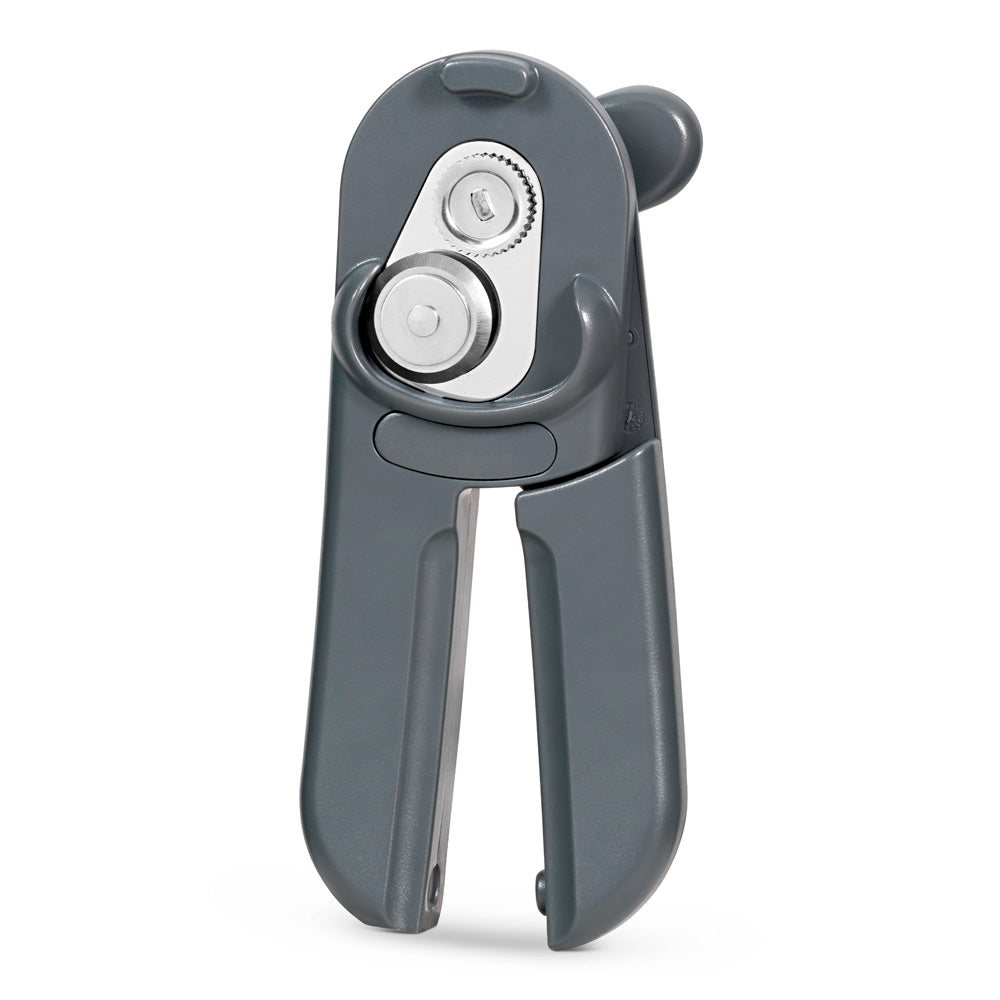 SKU 7501N Culinare MagiCan Can Opener Smooth Edge Grey stainless steel cutting wheel detail