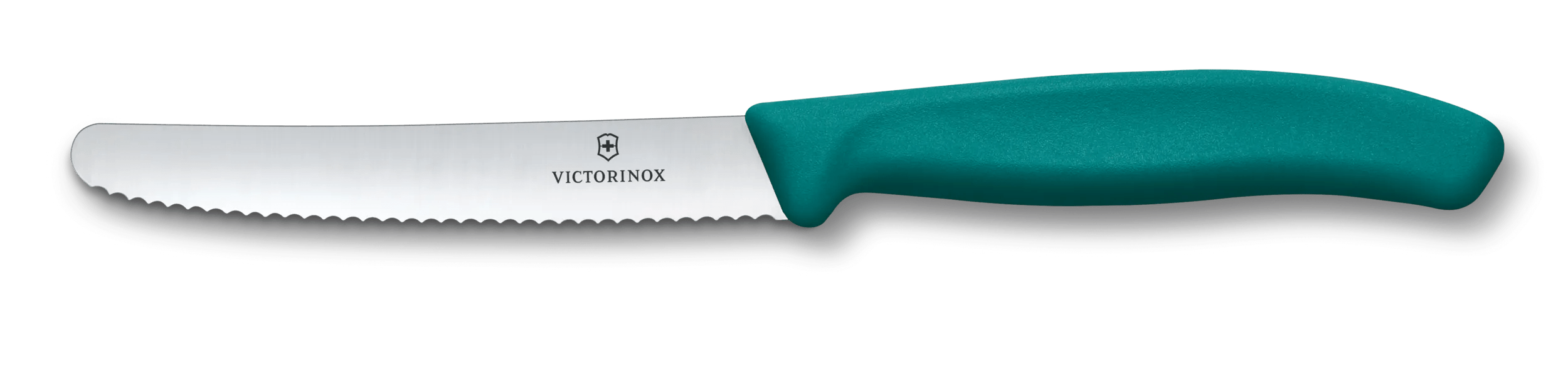 Victorinox Swiss Classic Tomato Steak Knife 11cm Kale Green - wavy edge kitchen knife