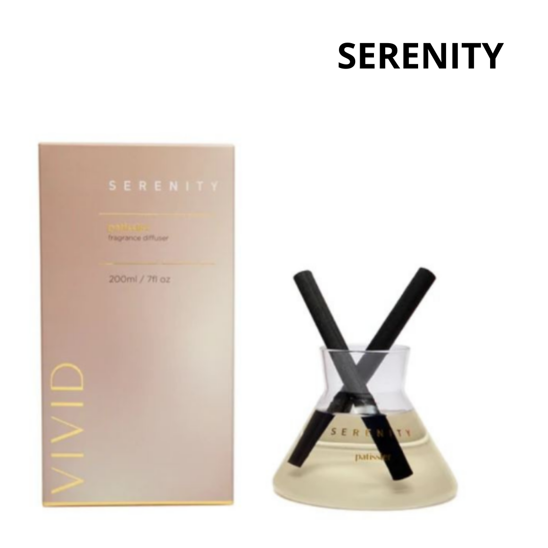Home Fragrance Co Vivid Serenity Patissier Reed Diffuser 200ml - white caramel rose petal fragrance