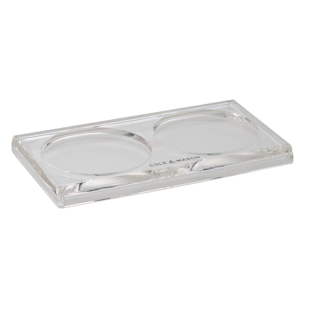 Acrylic Salt Pepper Mill Tray - Cole & Mason