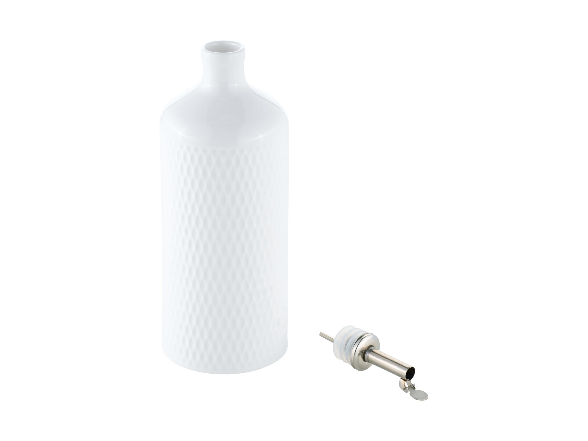 Oil Bottle - White Basics Diamond