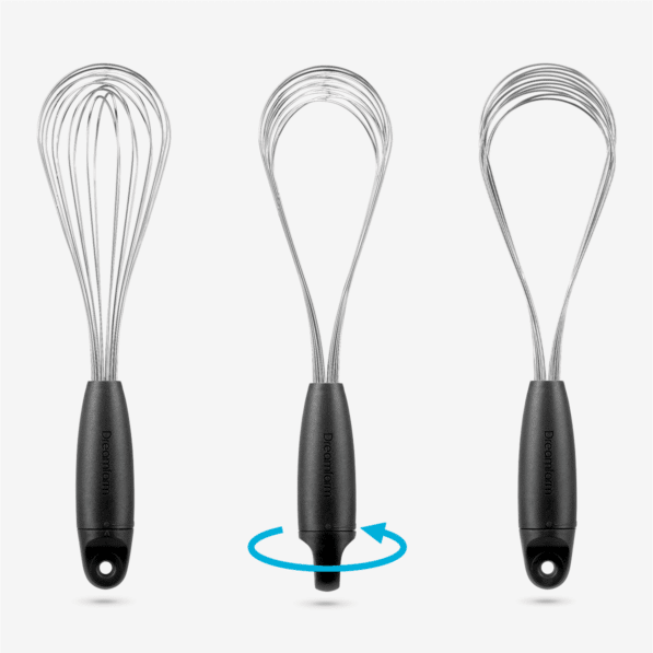 Flisk - Fold Flat Balloon Whisk Black