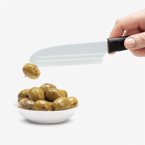 Dreamfarm Knibble Lite Black - non-stick cheese knife close-up