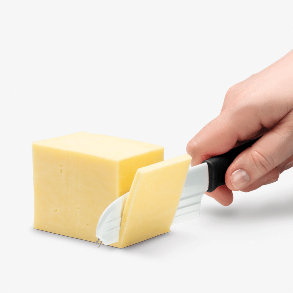 Dreamfarm Knibble Lite Black - non-stick cheese knife with serving fork