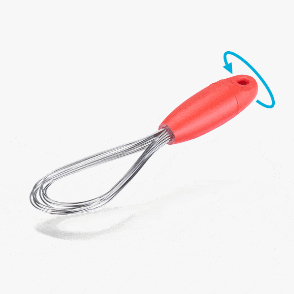 Mini Flisk-Fold Flat Balloon Whisk Red