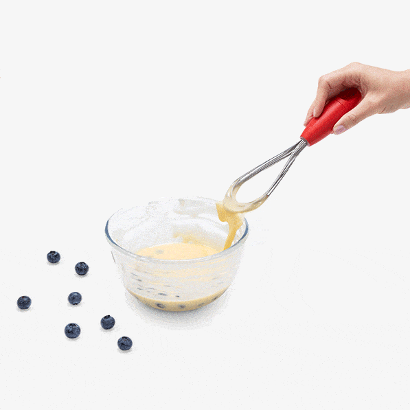 Mini Flisk-Fold Flat Balloon Whisk Red