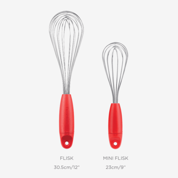 Mini Flisk-Fold Flat Balloon Whisk Red