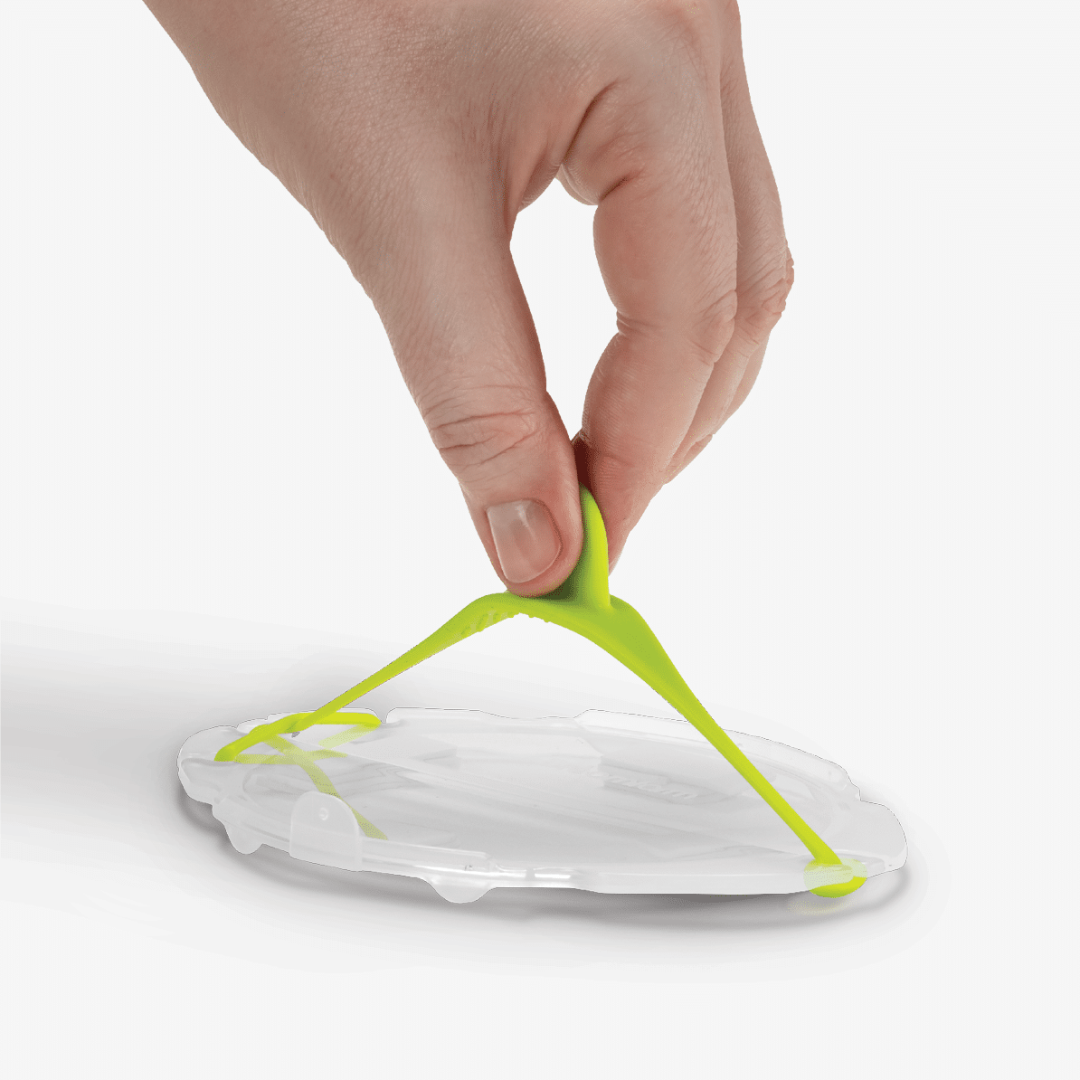 Dreamfarm Savel Clear + Green - silicone food cover additional view
