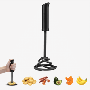 Dreamfarm Smood Lite Black - spring-action potato masher, product shot