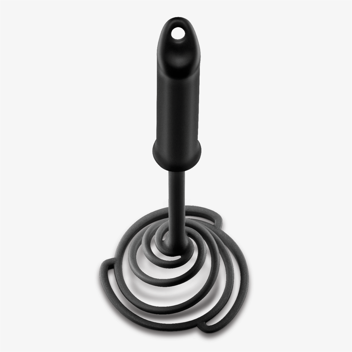 Dreamfarm Smood Lite Black - potato masher spring action detail