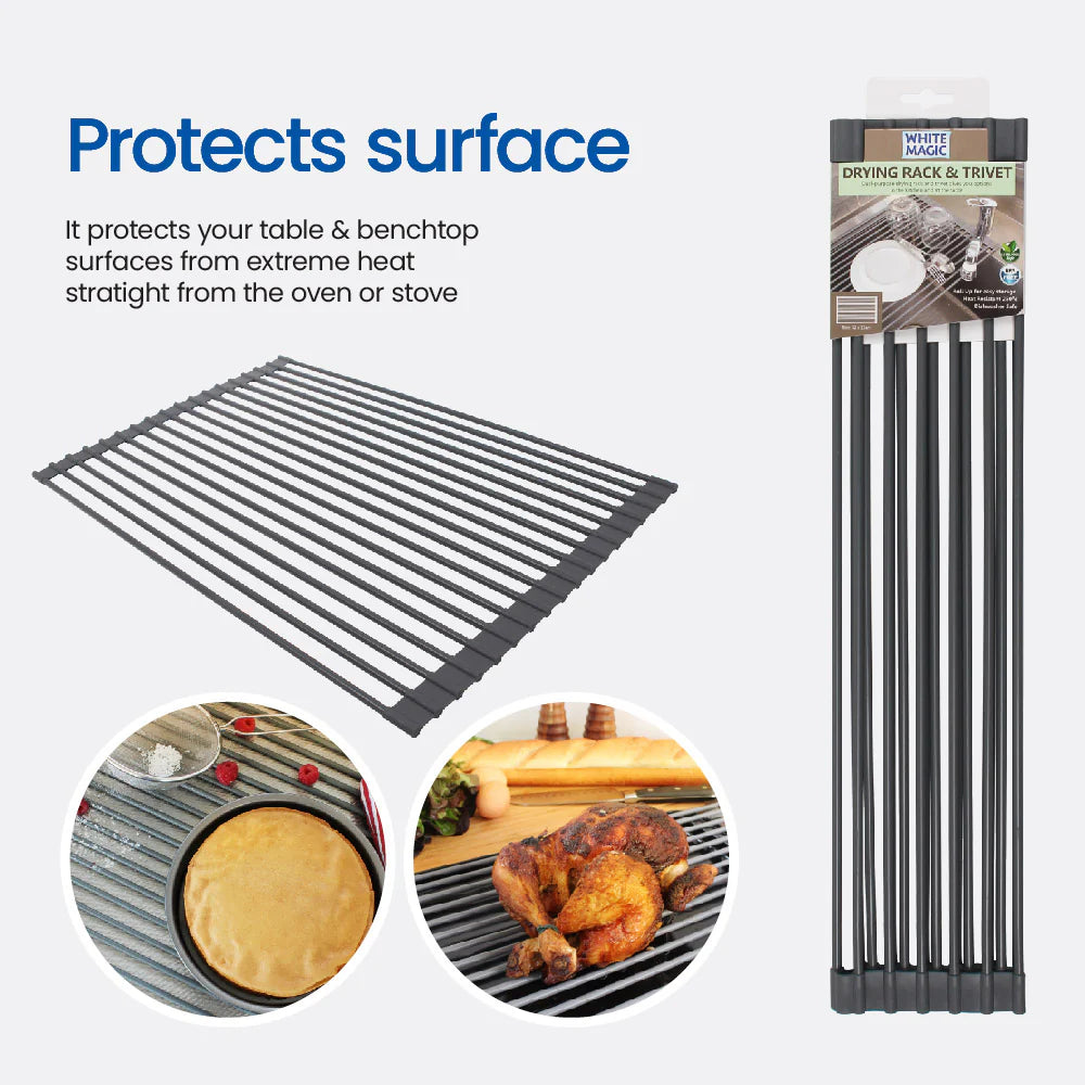 White Magic Drying Rack and Trivet 52x33cm