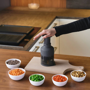 Zyliss Zick Zick 3 Food Chopper - built-in measurement container