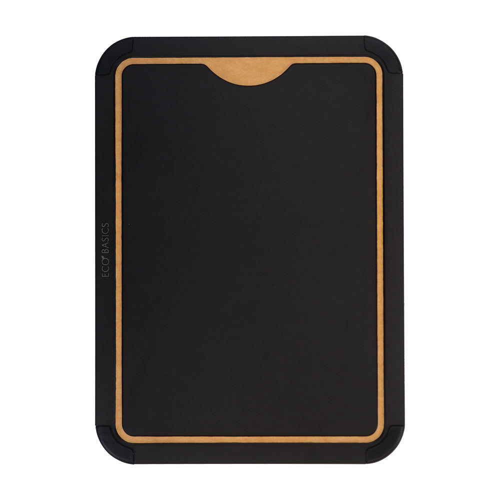 White Magic Eco Basics Carving Board with Juice Groove Black Large - carving board with juice groove