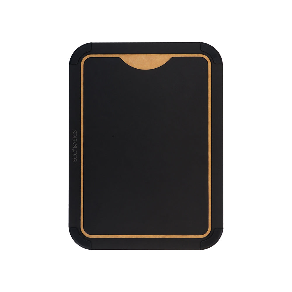 White Magic Eco Basics Carving Board with Juice Groove Black Medium - carving board with juice groove