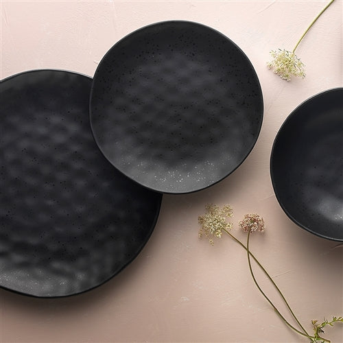 Elevate Your Dining Experience with the Ecology Speckle 12-Piece Dinner Set Ebony