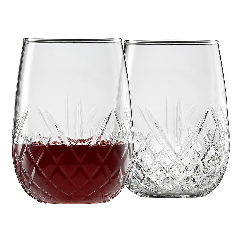 Wine Glasses Stemless 490ml Set of 6