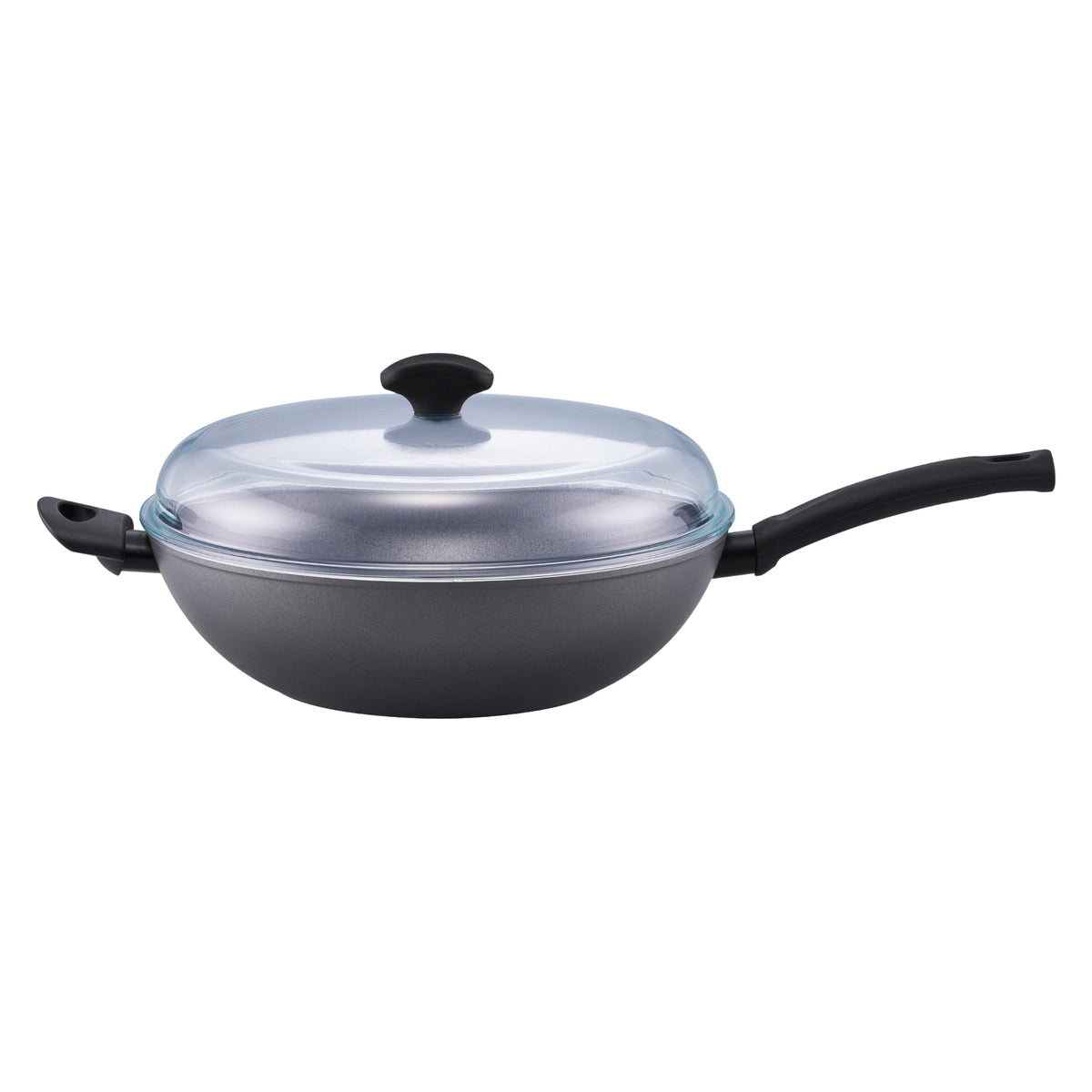 Essteele Per Benessere Ceramic Nonstick Induction Covered Wok With Helper Handle