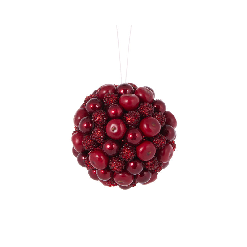 Holly & Ivy Crimson Berry Bauble - Christmas decoration