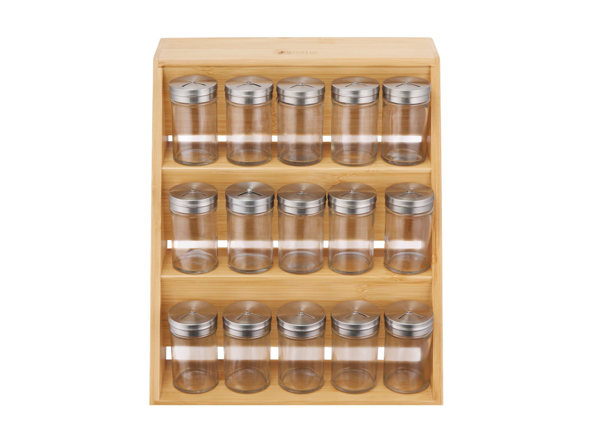 Evergreen Bamboo Spice Rack 16pc