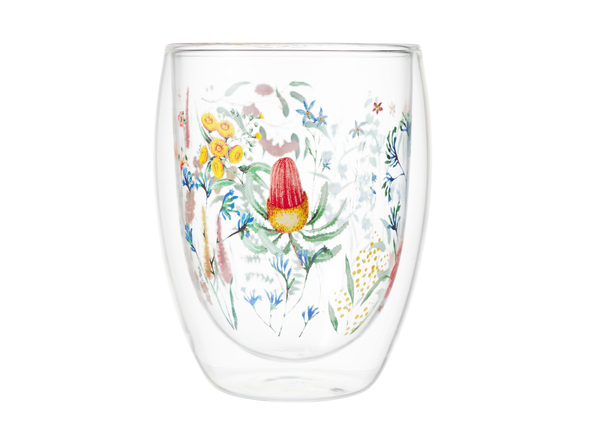 Honey Wattle double wall cup 350ml set of 2, front view – Maxwell & Williams