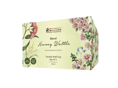 Honey Wattle double wall cup 350ml set of 2, gift boxed – Maxwell & Williams