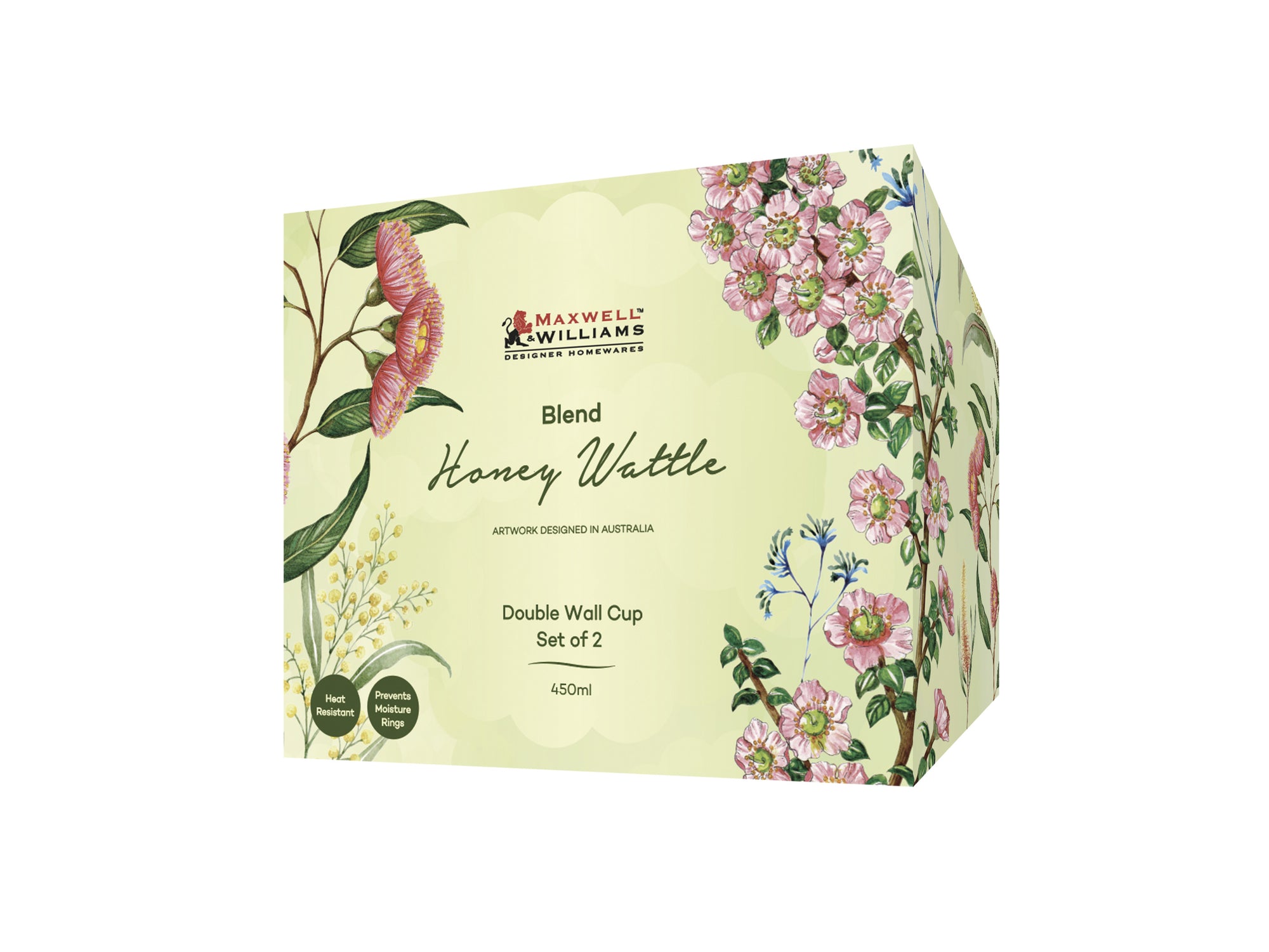 Honey Wattle double wall cup 450ml set of 2, gift boxed – Maxwell & Williams