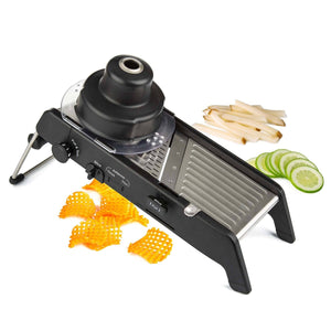 PL8 Professional Mandoline Black - stainless steel adjustable slicer