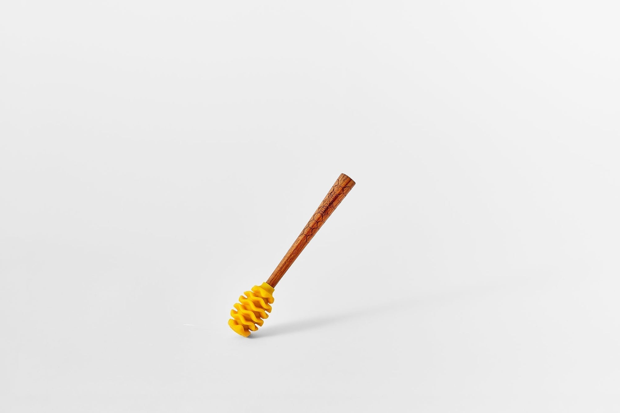 Prepara honey dipper silicone head acacia wood — controlled honey drizzler