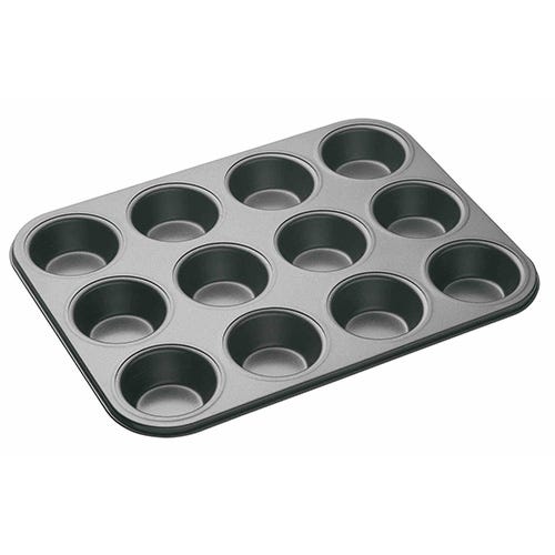 SKU KCMCHB7SH MasterClass 12 cup non-stick deep muffin pan 35×27cm heavy duty steel