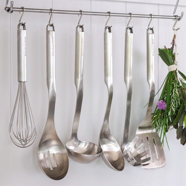 KitchenAid Premium Stainless Steel Slotted Food Turner – 34.5 cm