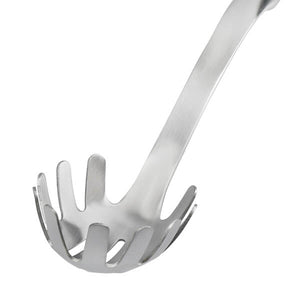 KitchenAid Stainless Steel Pasta Fork angle view - hanging storage hook
