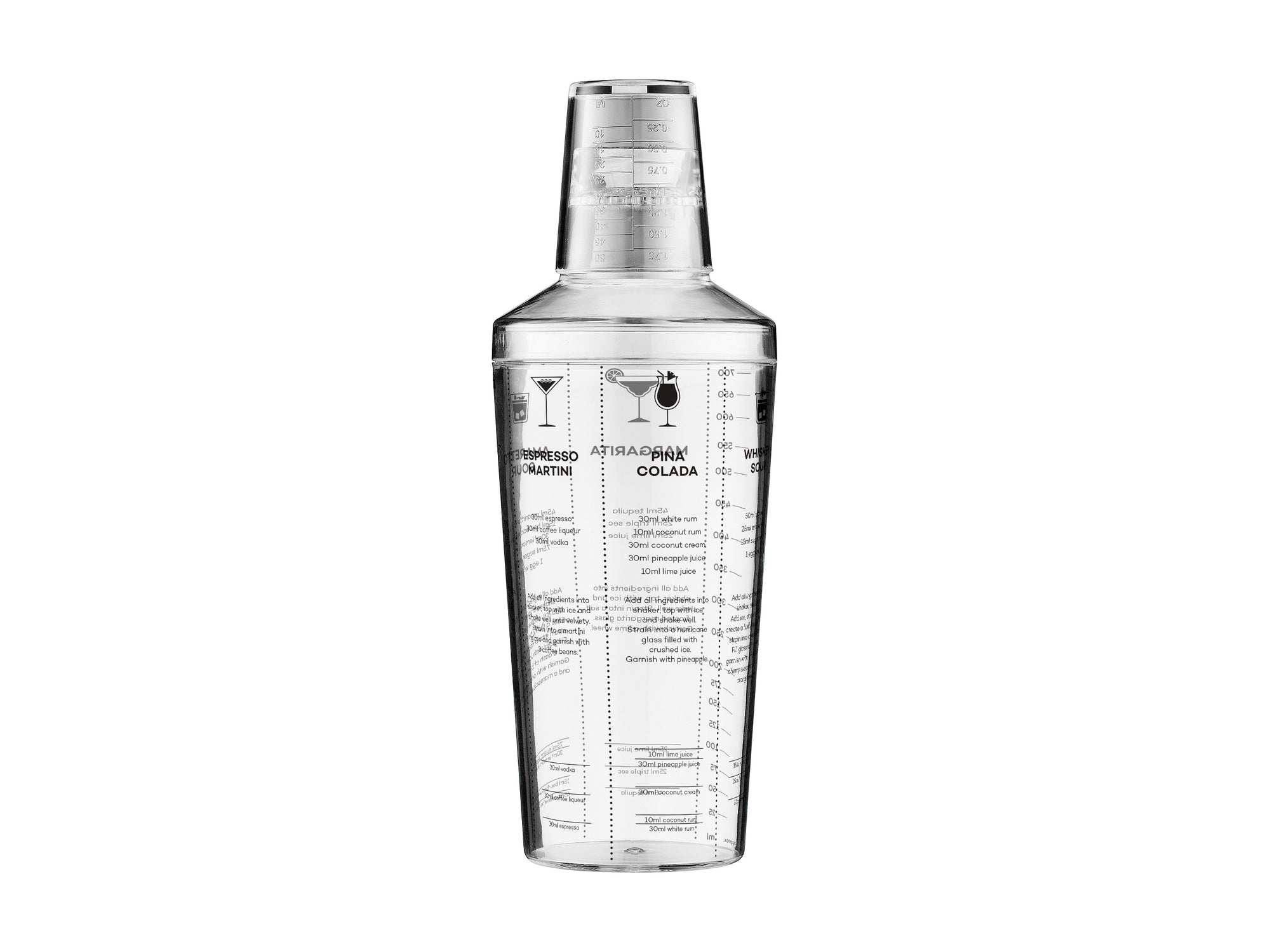 Cocktail & Co Cocktail Recipe Shaker 700ML