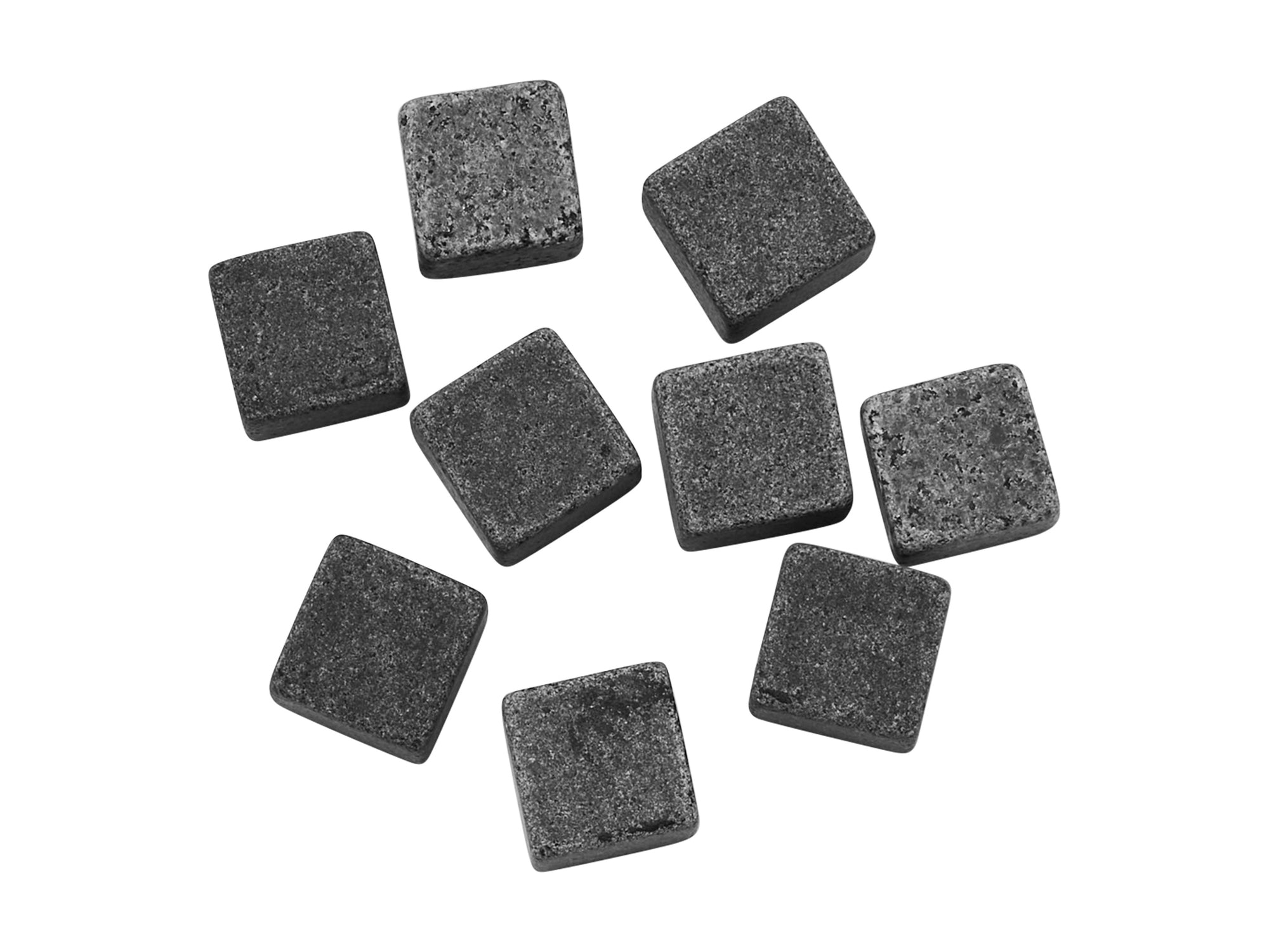 Cocktail & Co Reusable Whisky Stone Set of 9 Charcoal