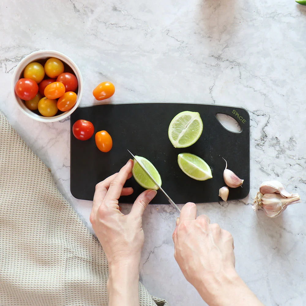 Eco Basics Cutting Board 27x15cm – Black – White Magic