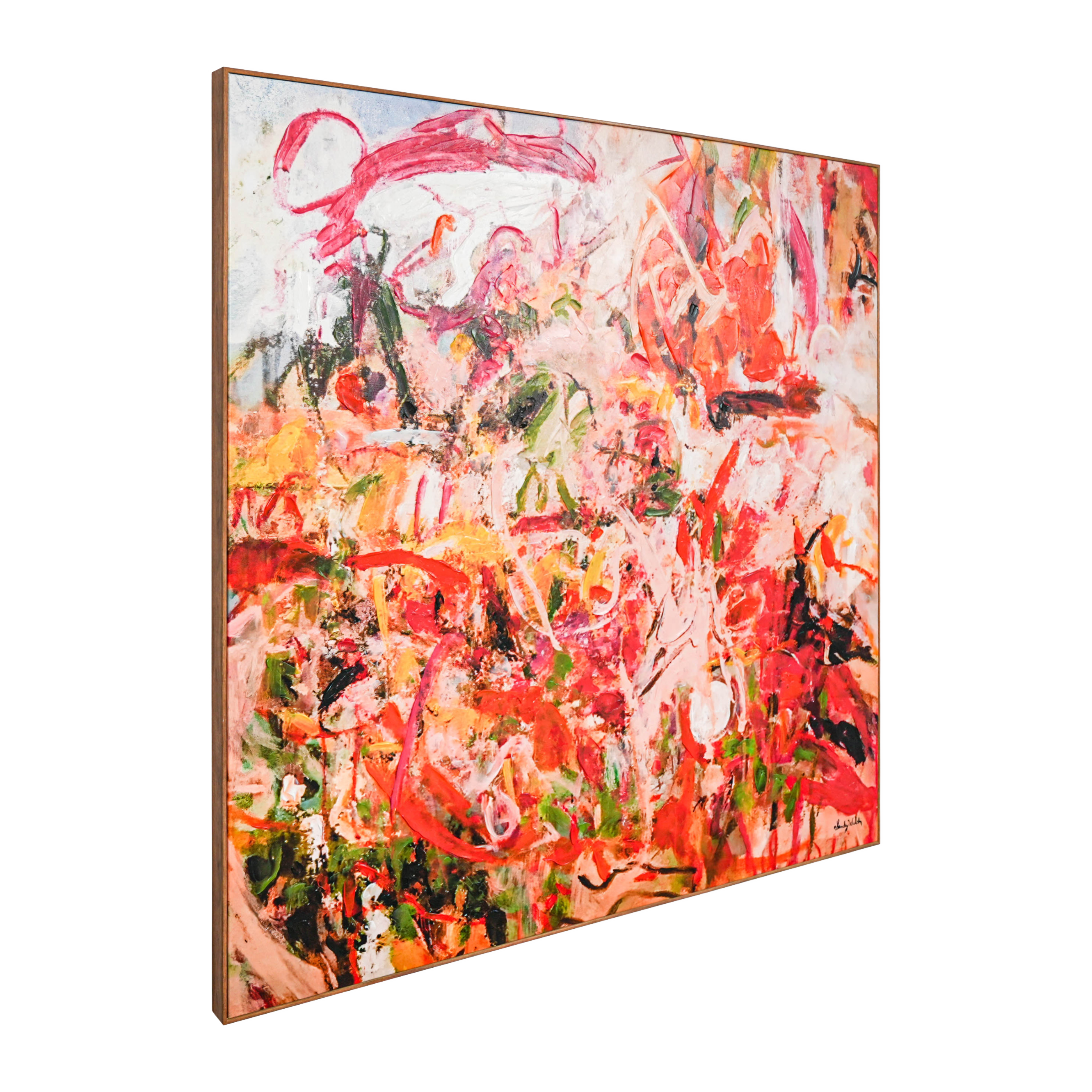 Trend Warm Flare Framed Canvas - alternate view