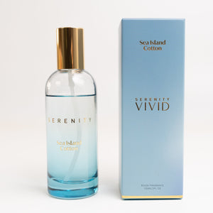Serenity Vivid Sea Island Cotton 100ml Room Spray - home fragrance spray