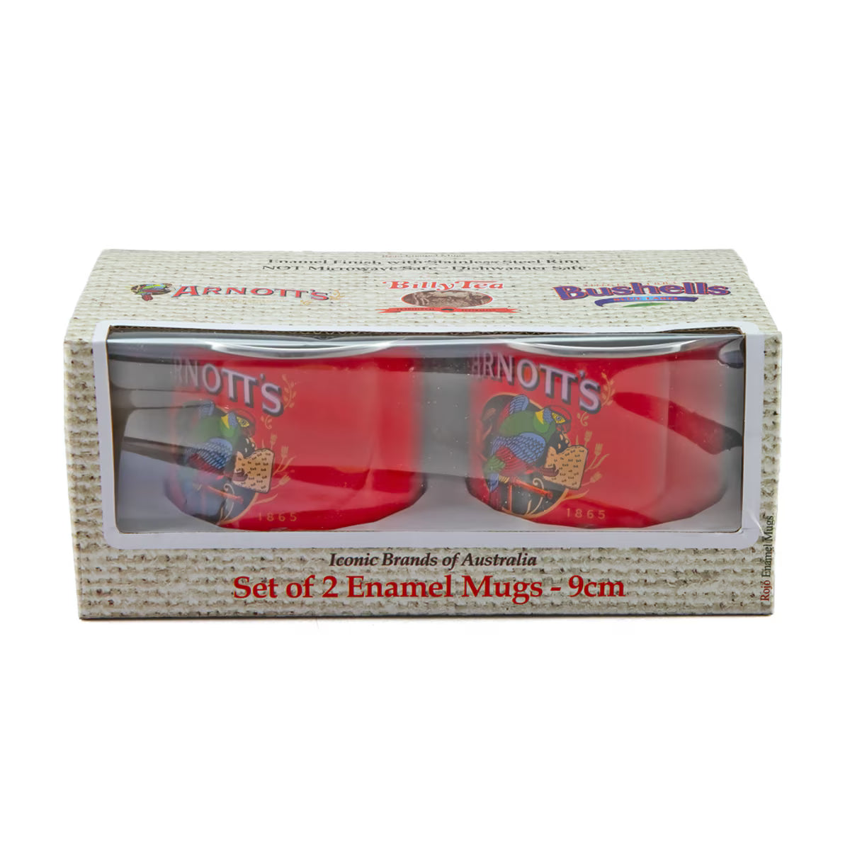 Australian Heritage Icons Arnott's Enamel Mug Set of 2
