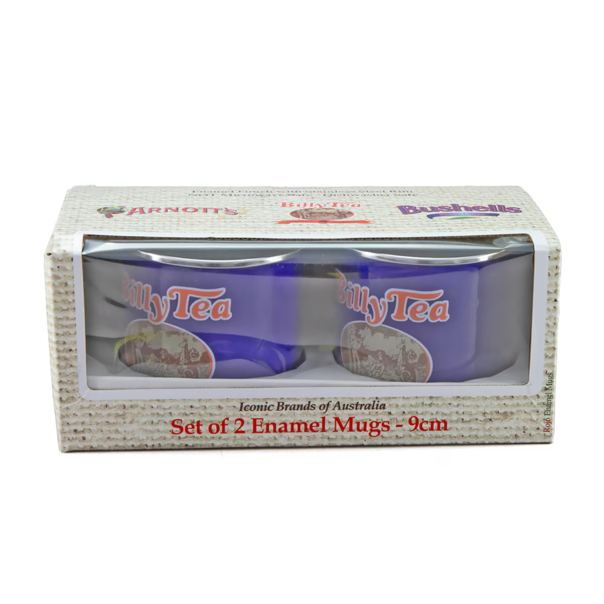 Australian Heritage Icons Billy Tea Enamel Mug Set of 2