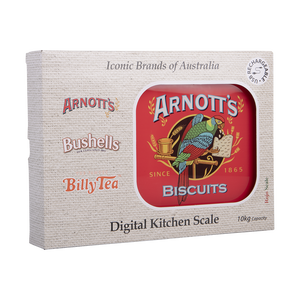 Rojo Arnott's Rechargeable Digital Kitchen Scale 10kg Red - USB-C kitchen scale