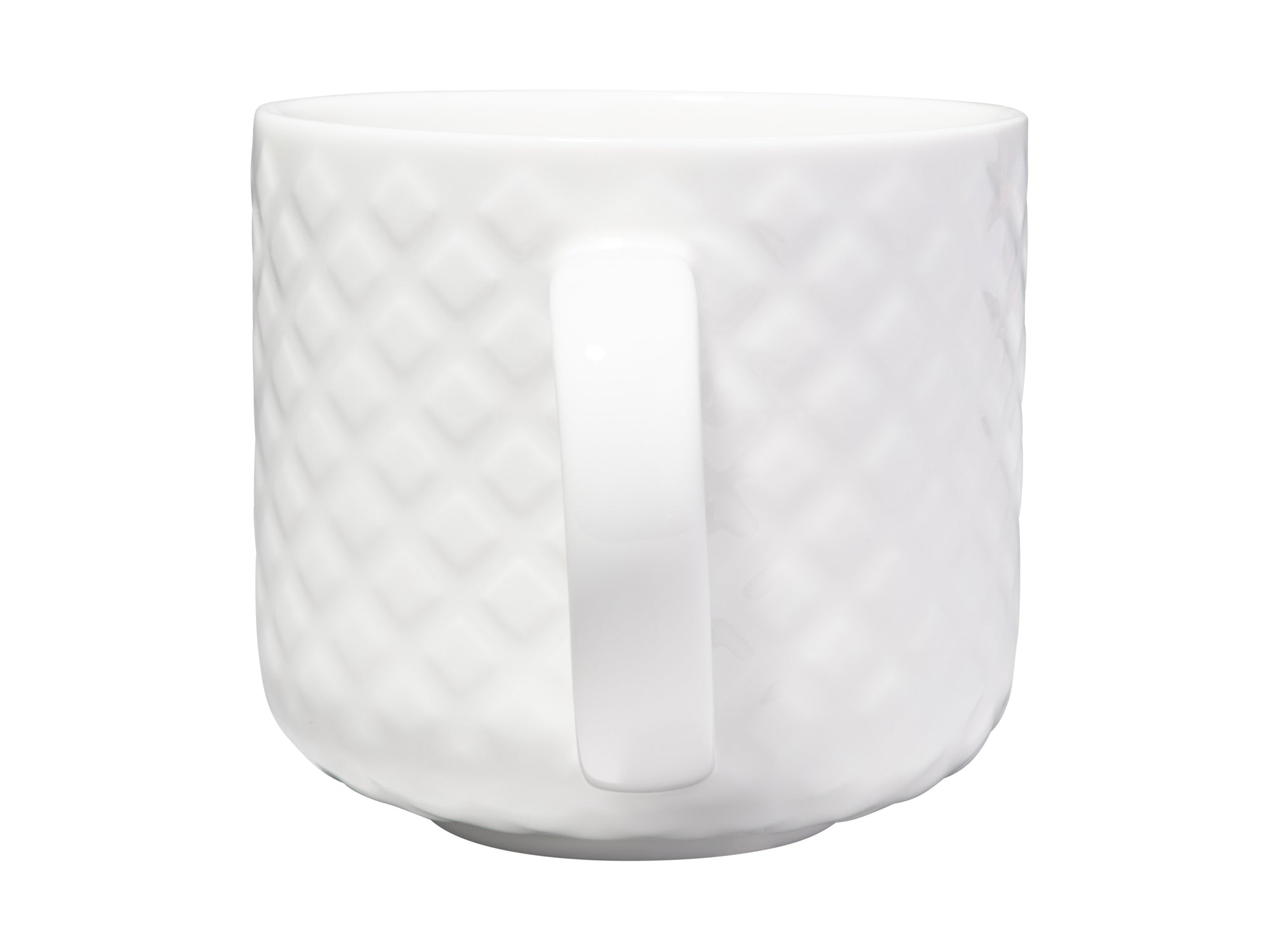 White Basics Mug 440ml Quilted Diamond – Maxwell & Williams